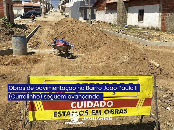 Obras de pavimentação no Bairro João Paulo II (Curralinho) seguem avançando