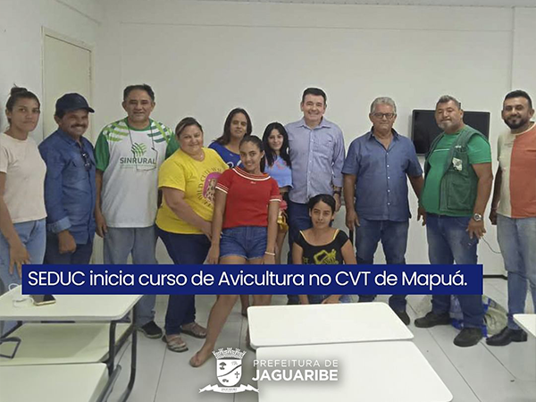 SEDUC inicia curso de Avicultura no Cvt de Mapuá