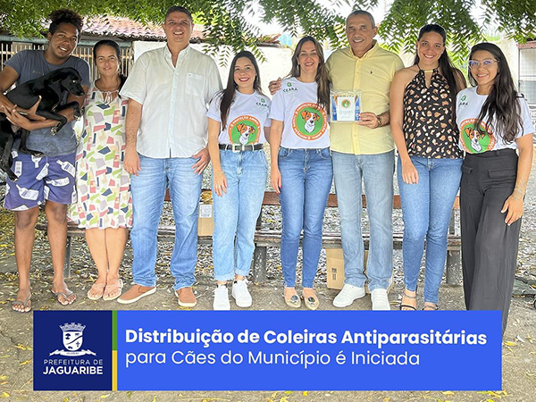 Distribuição de Coleiras Antiparasitárias para Cães do Município é Iniciada